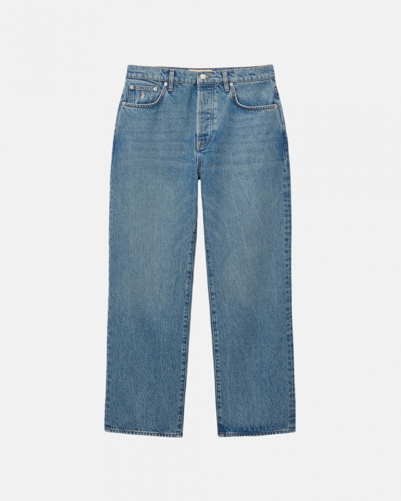 Férfi Stussy Classic Jean Denim Nadrág Kék Magyarország | BTZ-7506