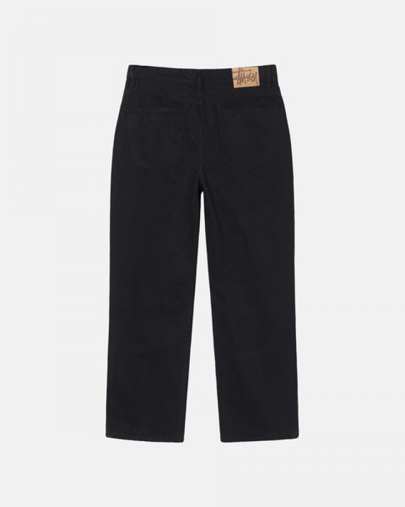 Férfi Stussy Classic Jean Overdyed Nadrág Fekete Magyarország | HTY-7202