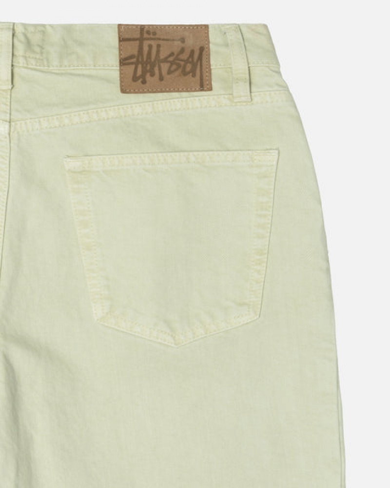 Férfi Stussy Double Dye Big 'Ol Jeans Nadrág Krém Magyarország | IPR-7891