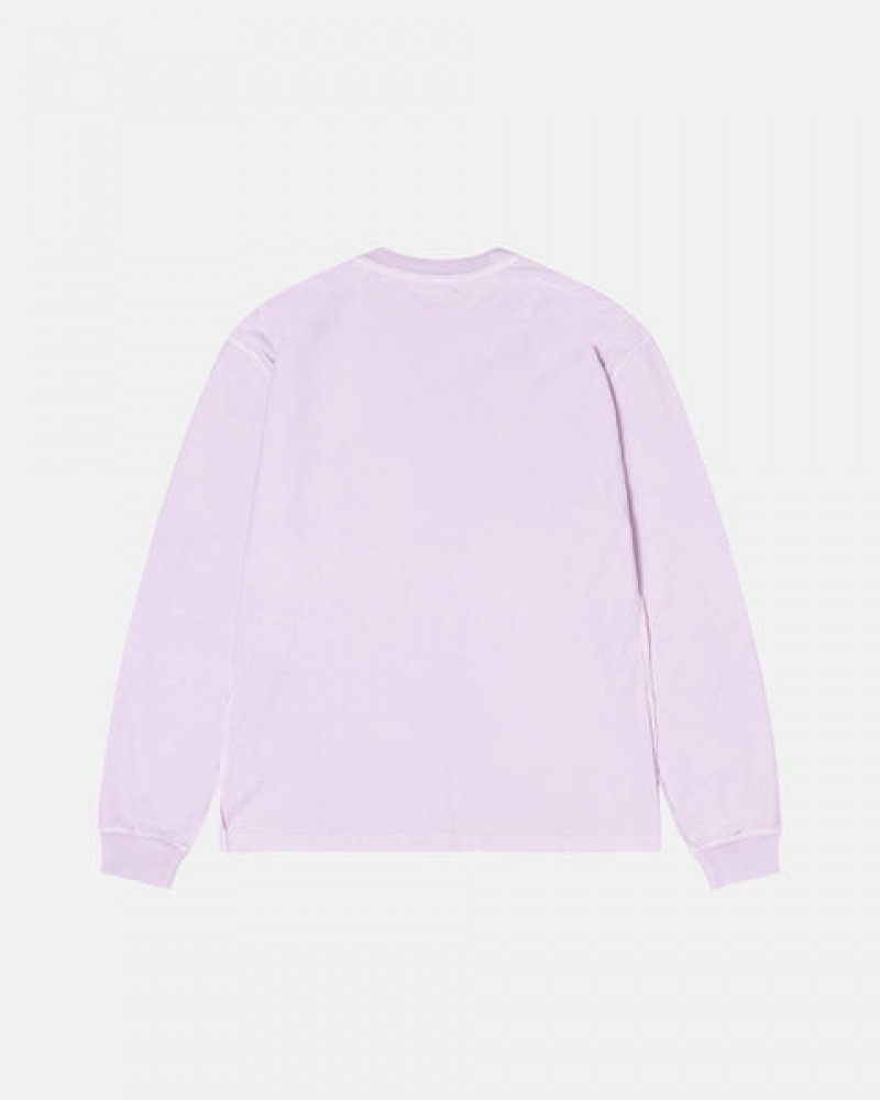 Férfi Stussy Lazy Ls Tee Felsők Lila Magyarország | OEM-4842