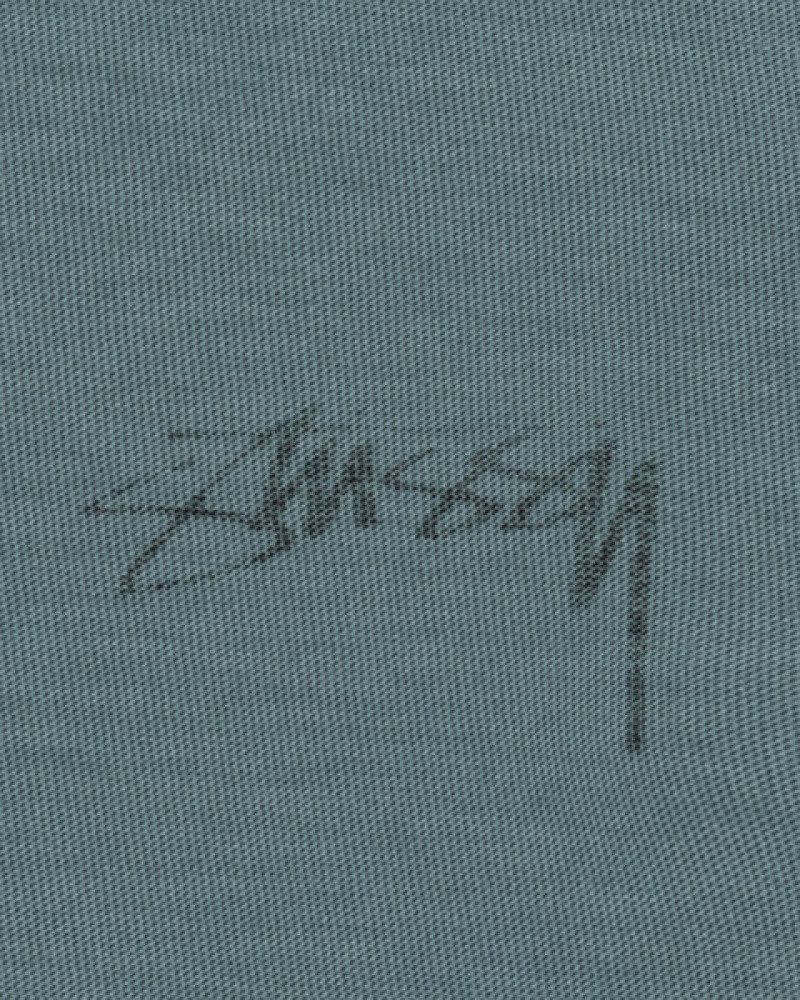 Férfi Stussy Lazy Ls Tee Felsők Türkiz Magyarország | HRC-5014