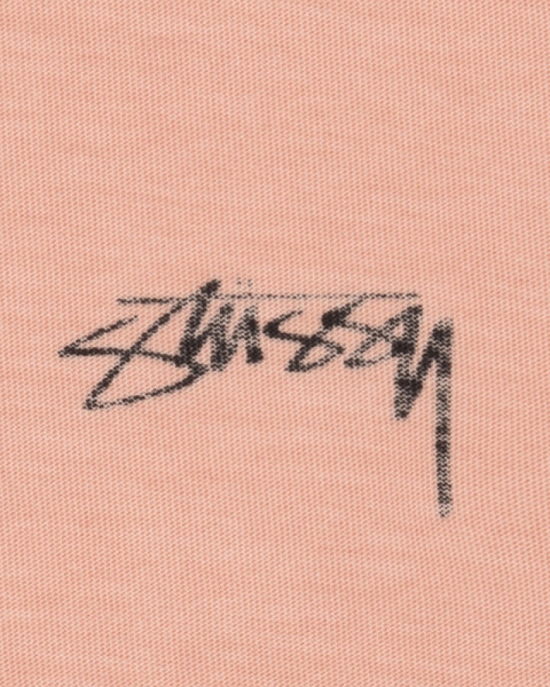 Férfi Stussy Lazy Ls Tee Felsők Világos Rózsaszín Magyarország | IAK-7072