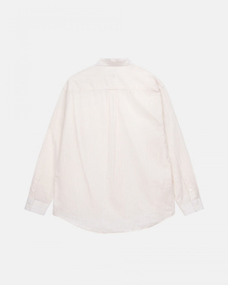 Férfi Stussy Light Weight Classic Shirt Ingek Fehér Magyarország | VCV-3871