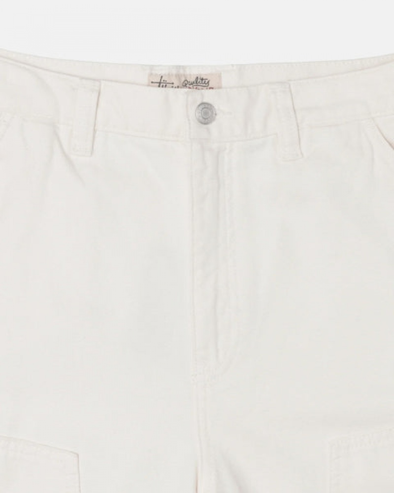 Férfi Stussy Munka Pant Vászon Nadrág Bézs Magyarország | HXI-4625