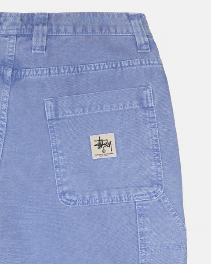 Férfi Stussy Munka Pant Vászon Nadrág Lila Magyarország | FUK-4200