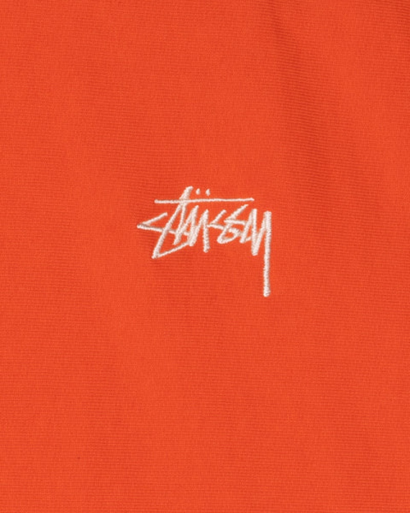 Férfi Stussy Overdyed Stock Logo Hoodie Kapucnis Pulóver Narancssárga Magyarország | GAI-6293