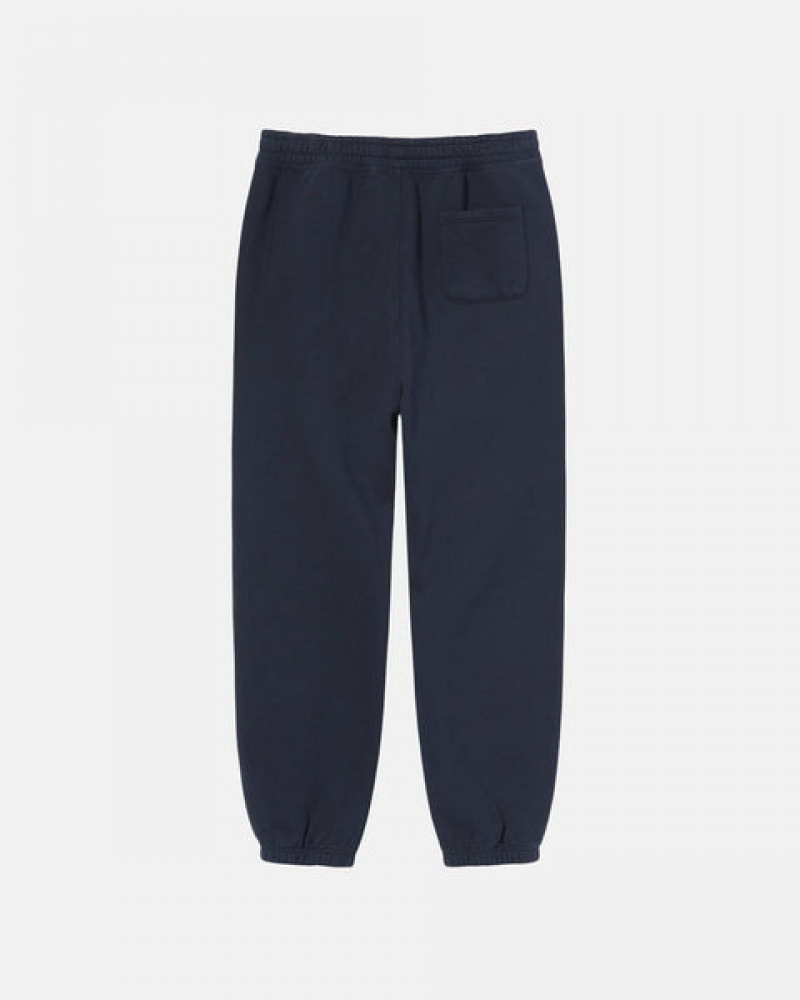 Férfi Stussy Overdyed Stock Logo Sweatpant Melegítő Nadrág Sötétkék Magyarország | ENV-2333