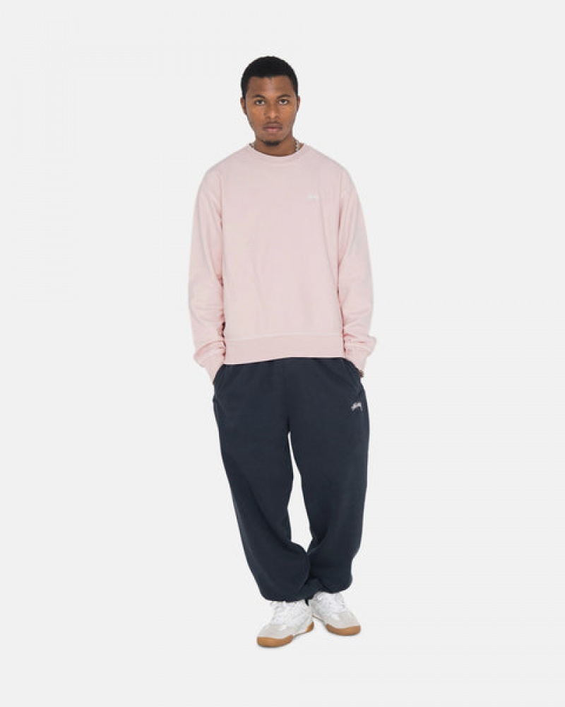 Férfi Stussy Overdyed Stock Logo Sweatpant Melegítő Nadrág Sötétkék Magyarország | ENV-2333