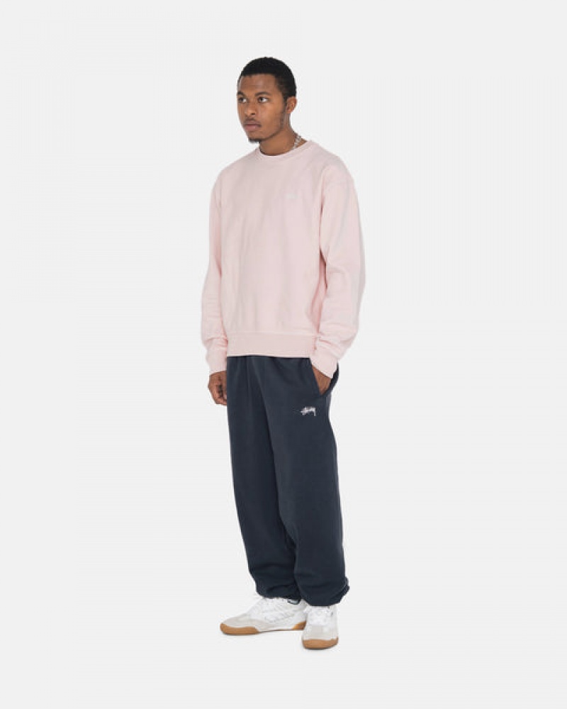 Férfi Stussy Overdyed Stock Logo Sweatpant Melegítő Nadrág Sötétkék Magyarország | ENV-2333