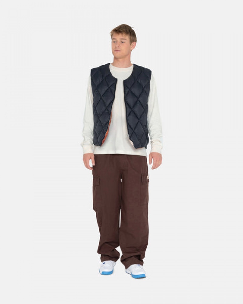 Férfi Stussy Ripstop Cargo Beach Pant Nadrág Barna Magyarország | EOV-2349