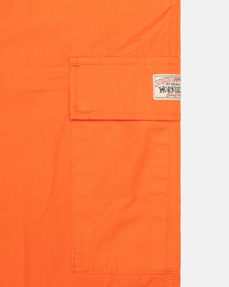 Férfi Stussy Ripstop Cargo Beach Pant Nadrág Narancssárga Magyarország | LXA-0804