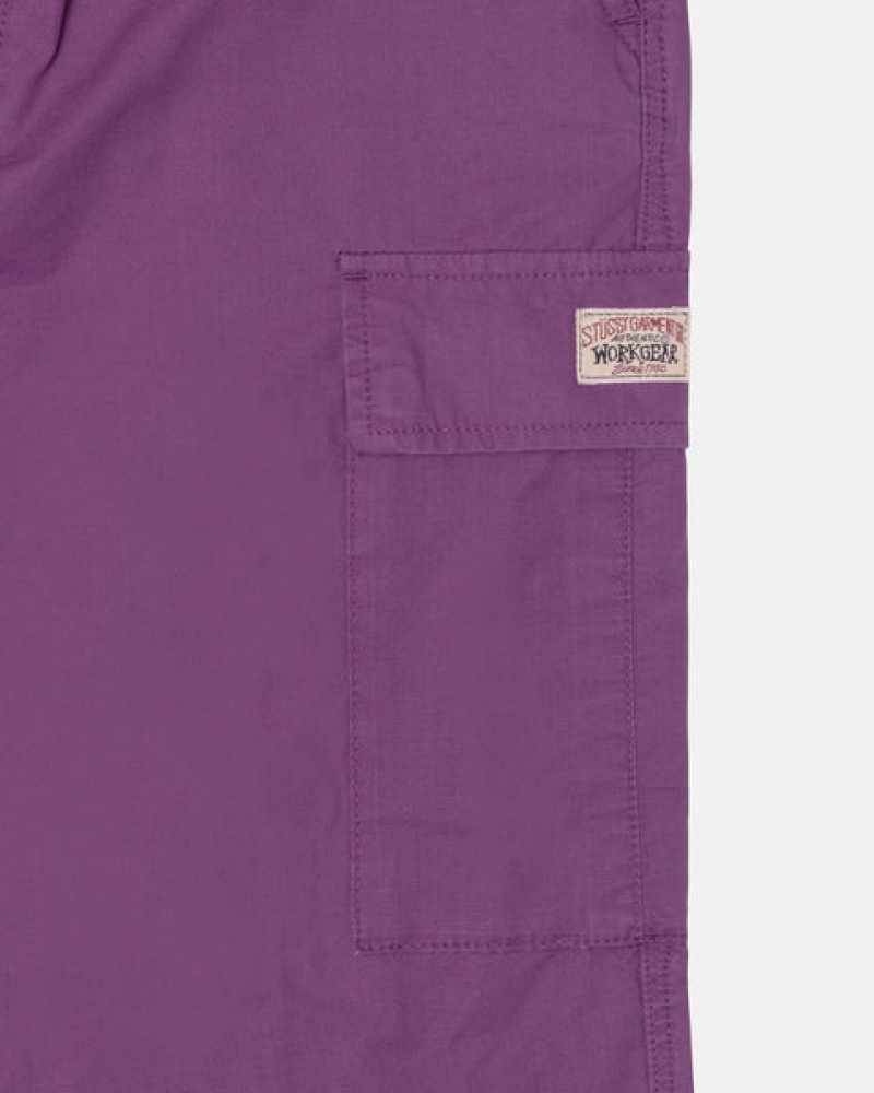 Férfi Stussy Ripstop Cargo Beach Pant Nadrág Lila Magyarország | ZRV-4259