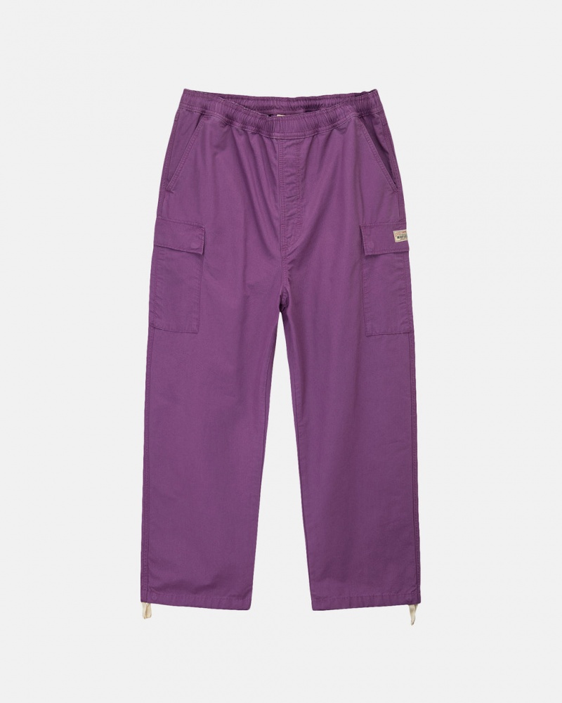 Férfi Stussy Ripstop Cargo Beach Pant Nadrág Lila Magyarország | ZRV-4259