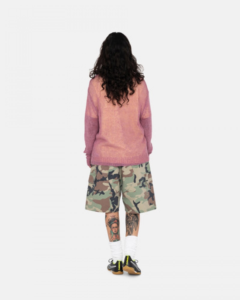 Férfi Stussy Ripstop Cargo Beach Rövid Rövidnadrág Camo Magyarország | QVA-7906