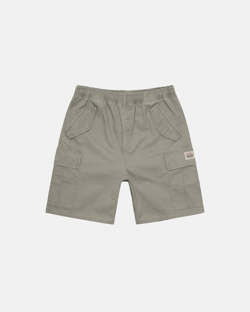 Férfi Stussy Ripstop Cargo Beach Rövid Rövidnadrág Olivazöld Magyarország | DWC-4058