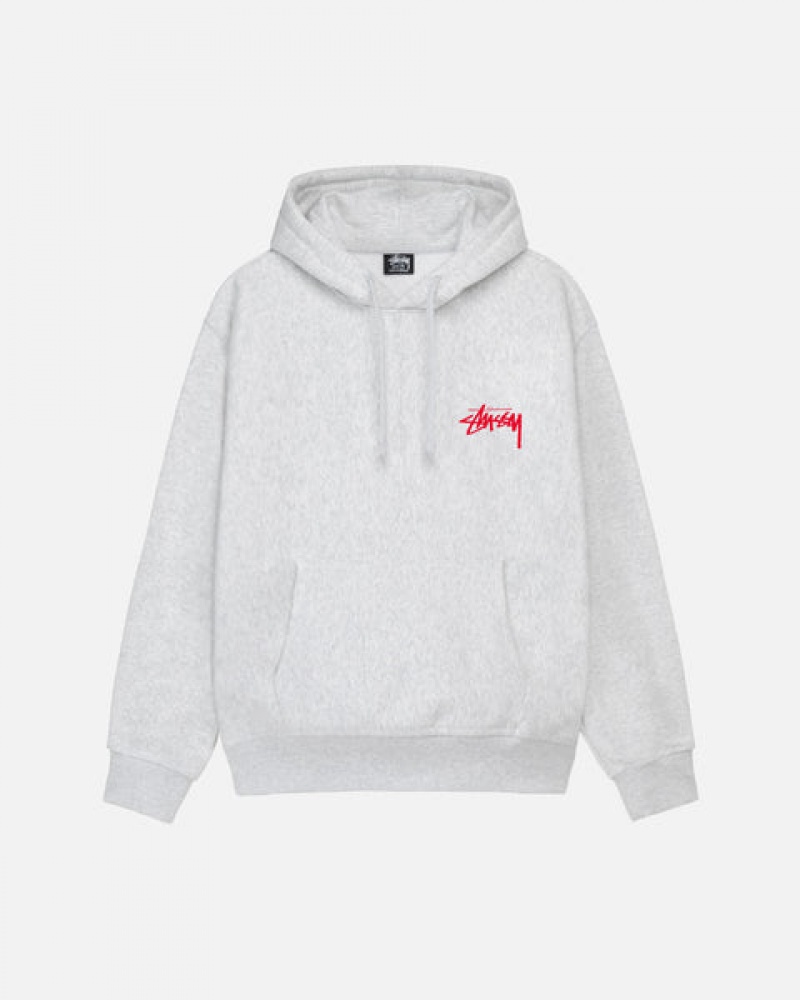 Férfi Stussy Skate Tough Hoodie Kapucnis Pulóver Szürke Magyarország | VMI-8690