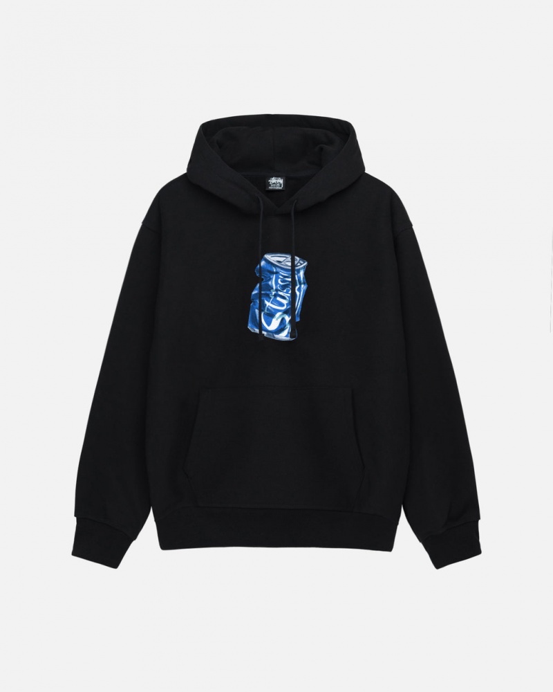 Férfi Stussy Soda Can Hoodie Kapucnis Pulóver Fekete Magyarország | OIP-5048