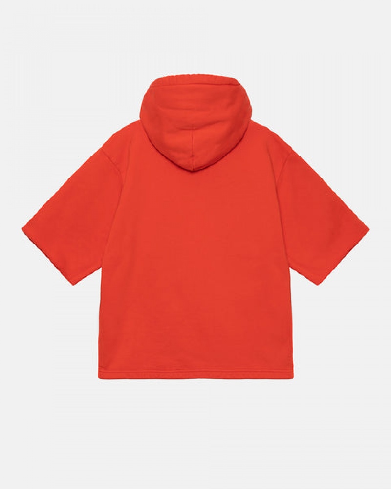 Férfi Stussy Ss Boxy Cropped Hoodie Kapucnis Pulóver Mélynarancssárga Magyarország | LXO-2452