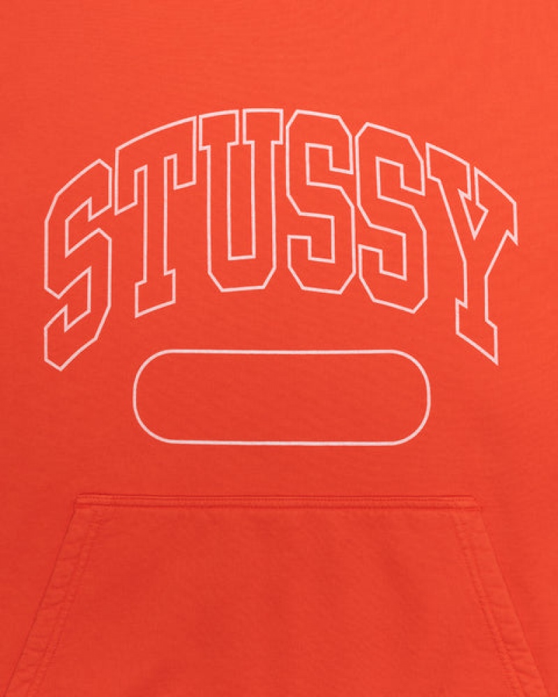 Férfi Stussy Ss Boxy Cropped Hoodie Kapucnis Pulóver Mélynarancssárga Magyarország | LXO-2452