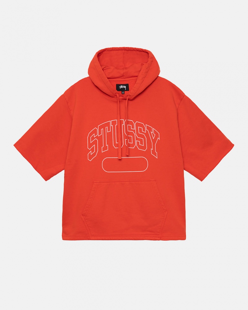 Férfi Stussy Ss Boxy Cropped Hoodie Kapucnis Pulóver Mélynarancssárga Magyarország | LXO-2452