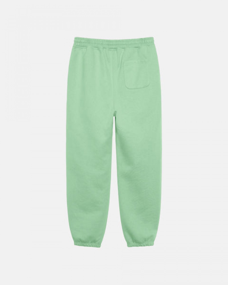 Férfi Stussy Stock Logo Sweatpant Melegítő Nadrág Zöld Magyarország | AQD-0853