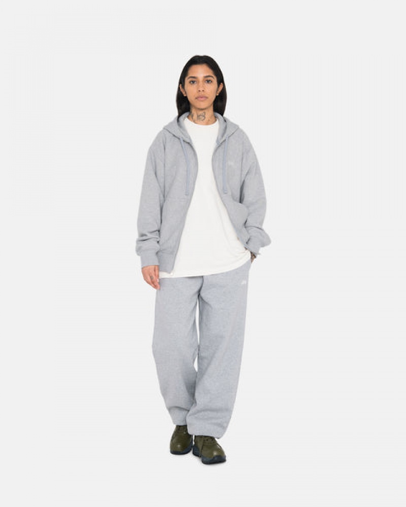 Férfi Stussy Stock Logo Sweatpant Melegítő Nadrág Szürke Magyarország | VAO-0686