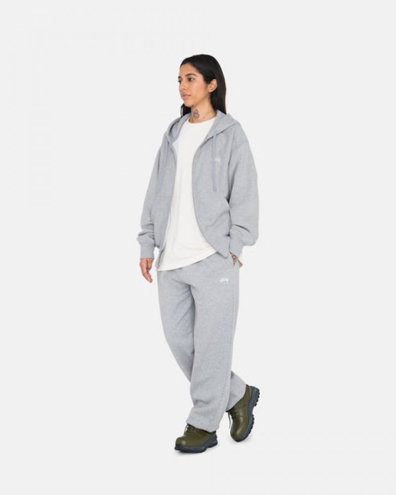 Férfi Stussy Stock Logo Sweatpant Melegítő Nadrág Szürke Magyarország | VAO-0686