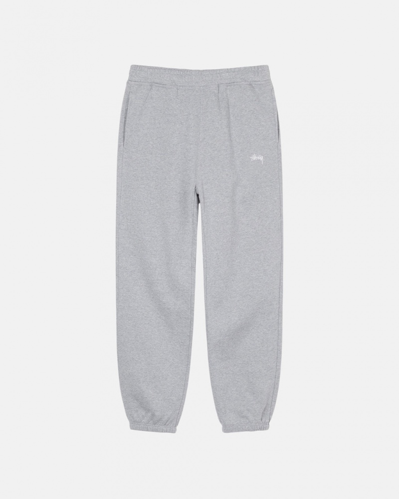 Férfi Stussy Stock Logo Sweatpant Melegítő Nadrág Szürke Magyarország | VAO-0686