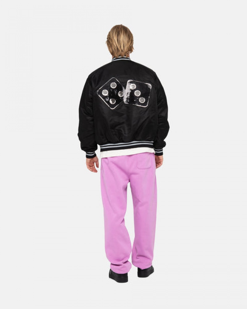 Férfi Stussy Stock Logo Sweatpant Melegítő Nadrág Lila Magyarország | NIX-1774