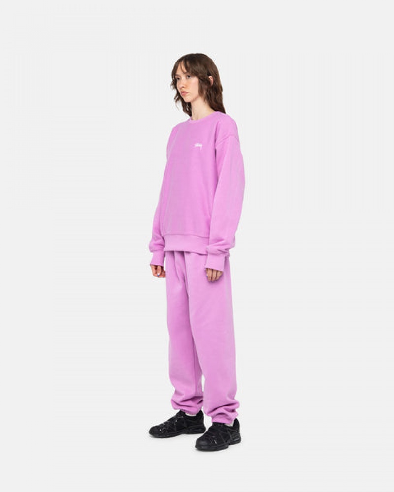 Férfi Stussy Stock Logo Sweatpant Melegítő Nadrág Lila Magyarország | NIX-1774