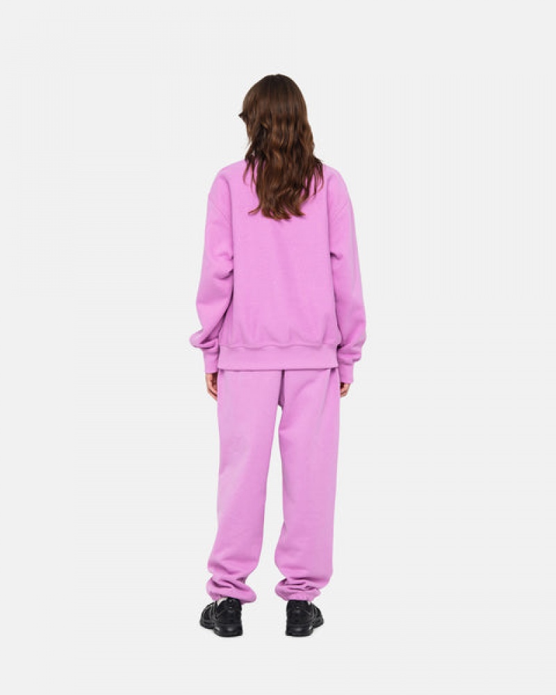 Férfi Stussy Stock Logo Sweatpant Melegítő Nadrág Lila Magyarország | NIX-1774