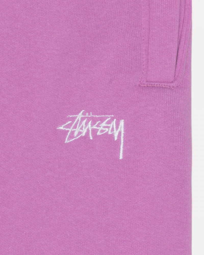 Férfi Stussy Stock Logo Sweatpant Melegítő Nadrág Lila Magyarország | NIX-1774