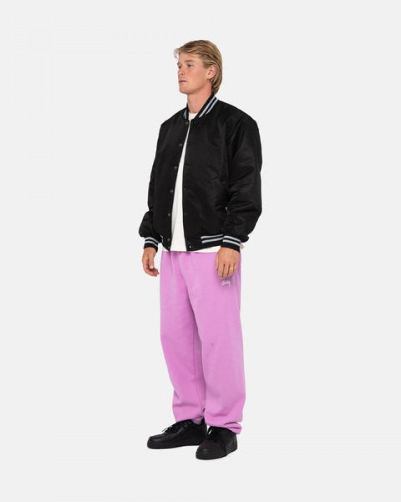 Férfi Stussy Stock Logo Sweatpant Melegítő Nadrág Lila Magyarország | NIX-1774