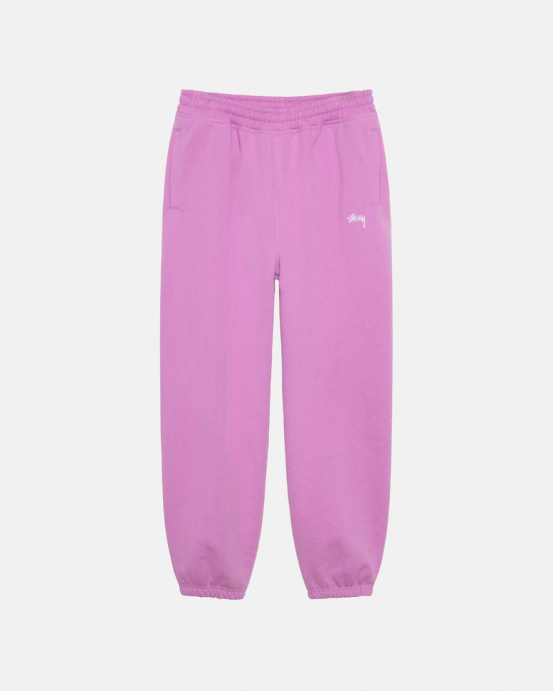 Férfi Stussy Stock Logo Sweatpant Melegítő Nadrág Lila Magyarország | NIX-1774