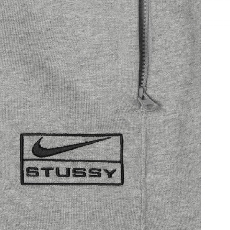 Férfi Stussy Fleece Pant Melegítő Nadrág Sötétszürke Magyarország | CAI-9657