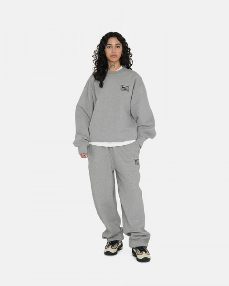 Férfi Stussy Fleece Pant Melegítő Nadrág Sötétszürke Magyarország | CAI-9657