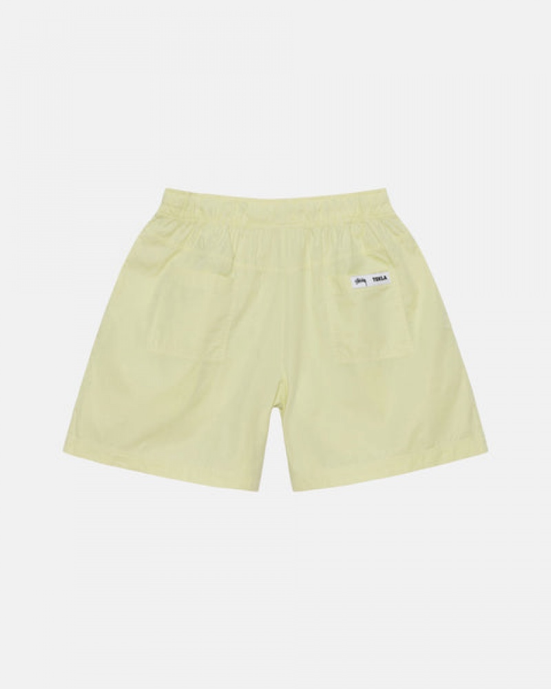 Férfi Stussy Tekla Poplin Pyjama Shorts Rövidnadrág Világos Zöld Magyarország | HMC-0035