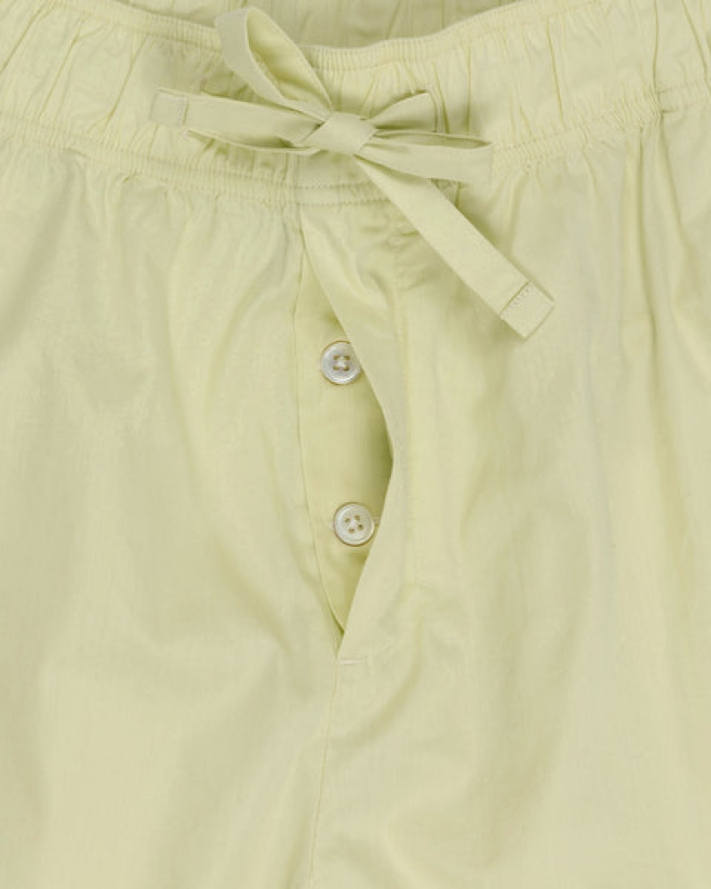 Férfi Stussy Tekla Poplin Pyjama Shorts Rövidnadrág Világos Zöld Magyarország | HMC-0035