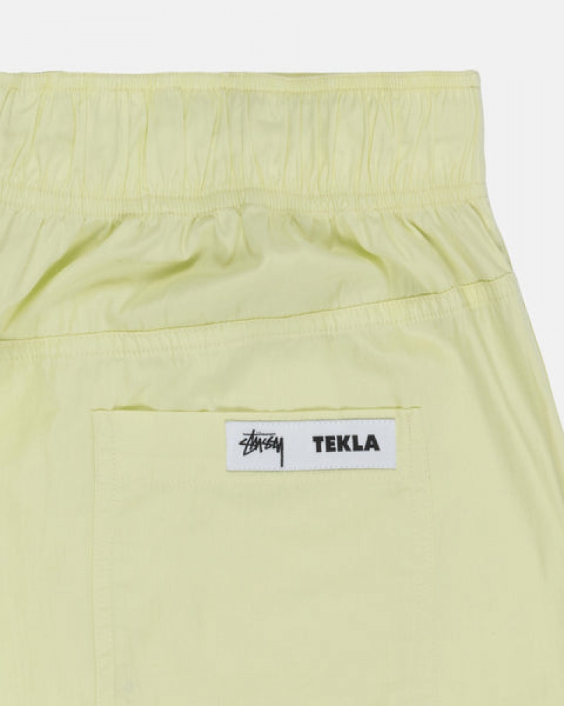 Férfi Stussy Tekla Poplin Pyjama Shorts Rövidnadrág Világos Zöld Magyarország | HMC-0035