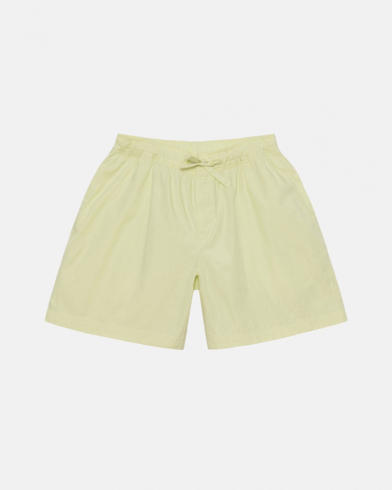 Férfi Stussy Tekla Poplin Pyjama Shorts Rövidnadrág Világos Zöld Magyarország | HMC-0035