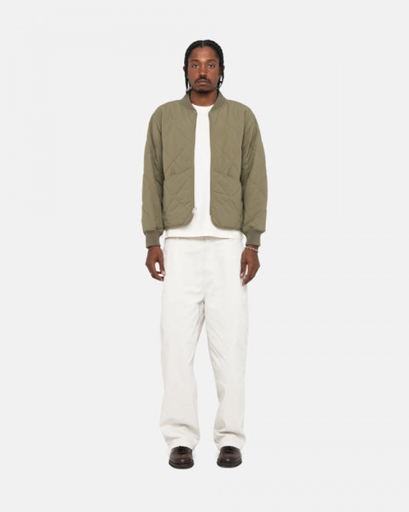 Férfi Stussy Workgear Trouser Twill Nadrág Fehér Magyarország | XNZ-6061