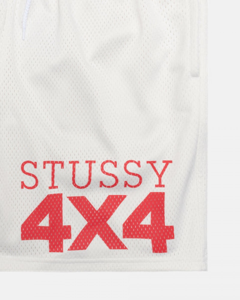 Női Stussy 4X4 Mesh Rövid Rövidnadrág Bézs Magyarország | NMQ-5681