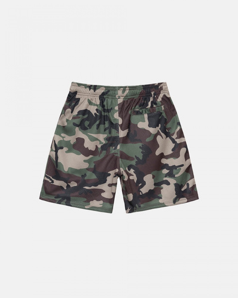 Női Stussy 4X4 Mesh Rövid Rövidnadrág Camo Magyarország | XCH-0274