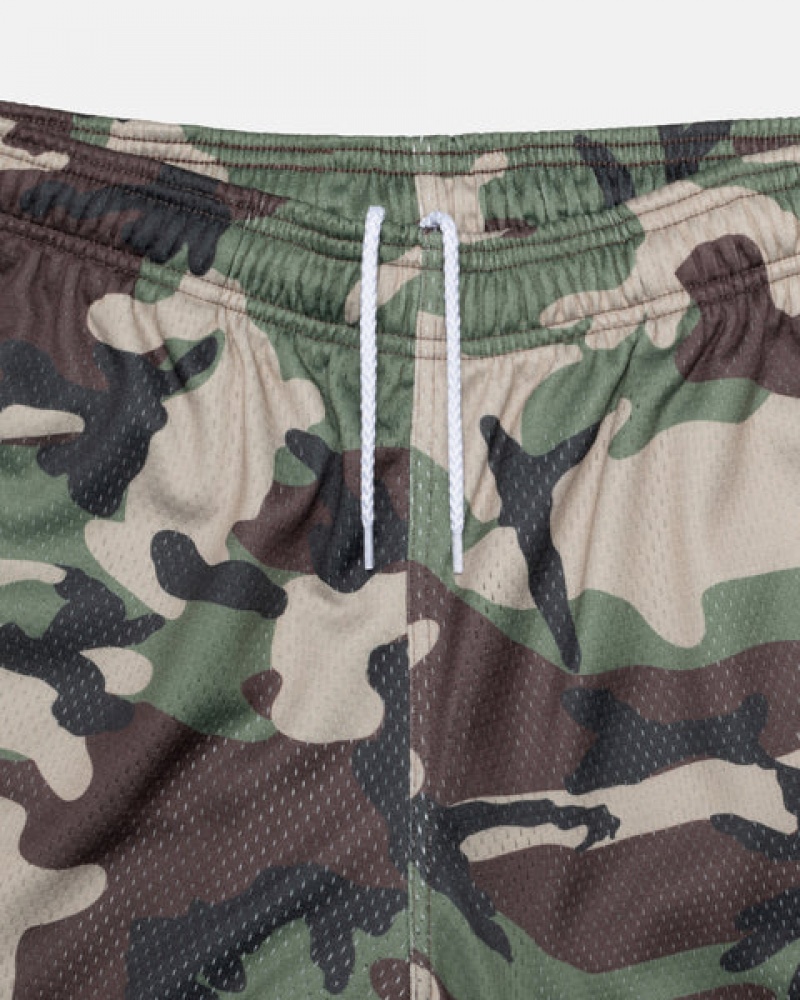 Női Stussy 4X4 Mesh Rövid Rövidnadrág Camo Magyarország | XCH-0274