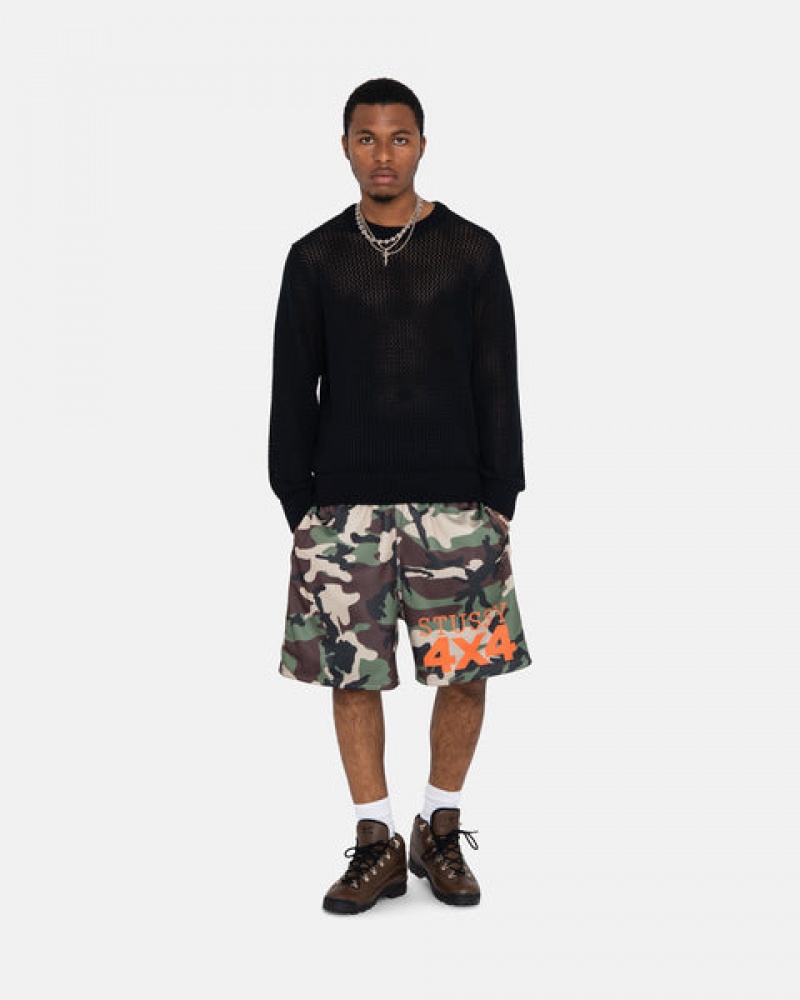 Női Stussy 4X4 Mesh Rövid Rövidnadrág Camo Magyarország | XCH-0274