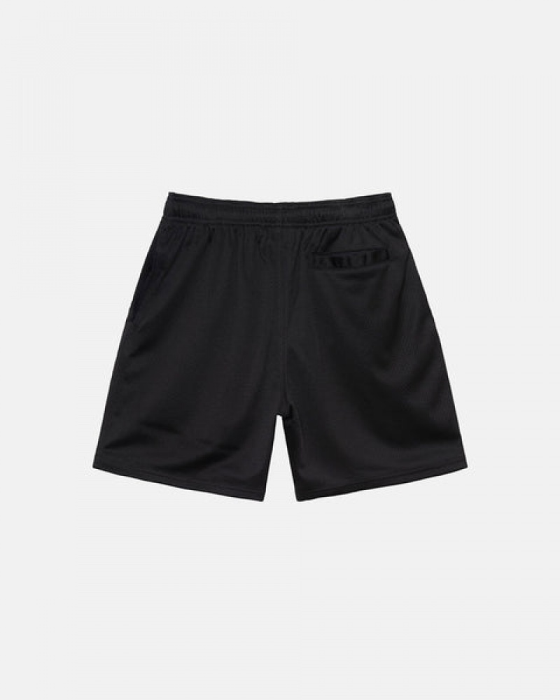 Női Stussy 4X4 Mesh Rövid Rövidnadrág Fekete Magyarország | NKD-9370