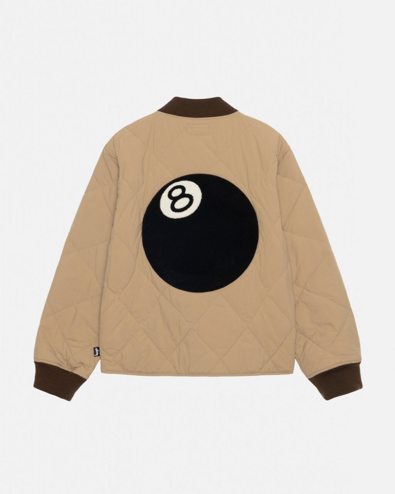 Női Stussy 8 Ball Steppelt Liner Jacket Kabát Barna Magyarország | IJC-7172