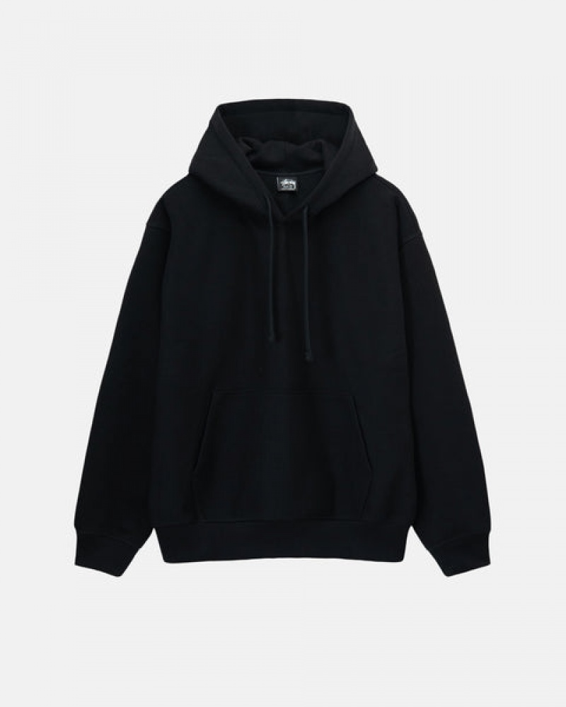 Női Stussy Back Hood Applique Hoodie Kapucnis Pulóver Fekete Magyarország | ILG-8523