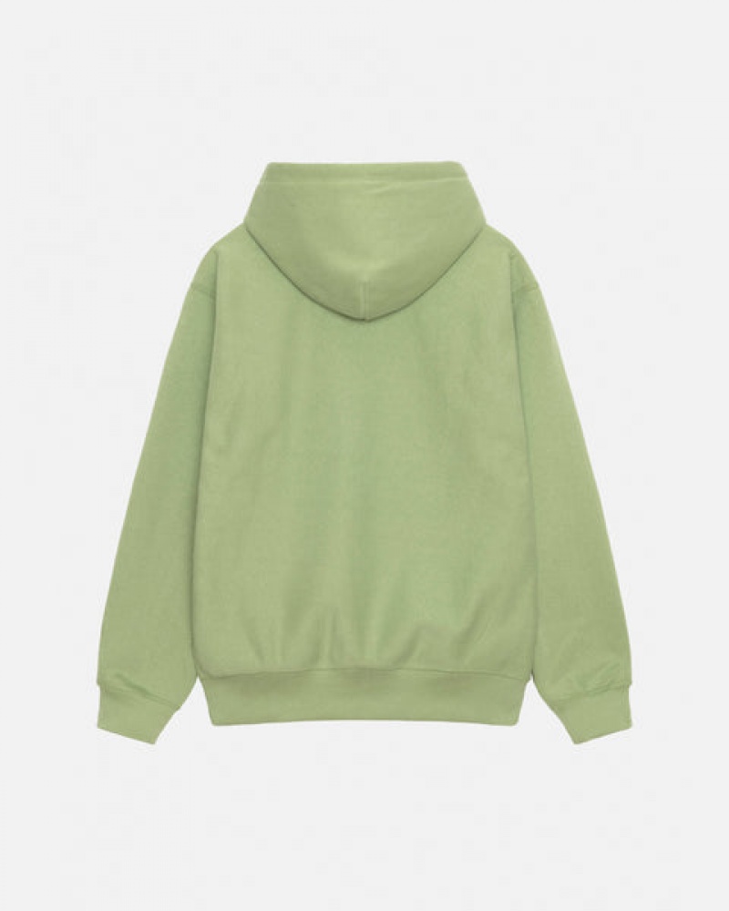 Női Stussy Basic Applique Hood Pulóverek Zöld Magyarország | EQU-5327