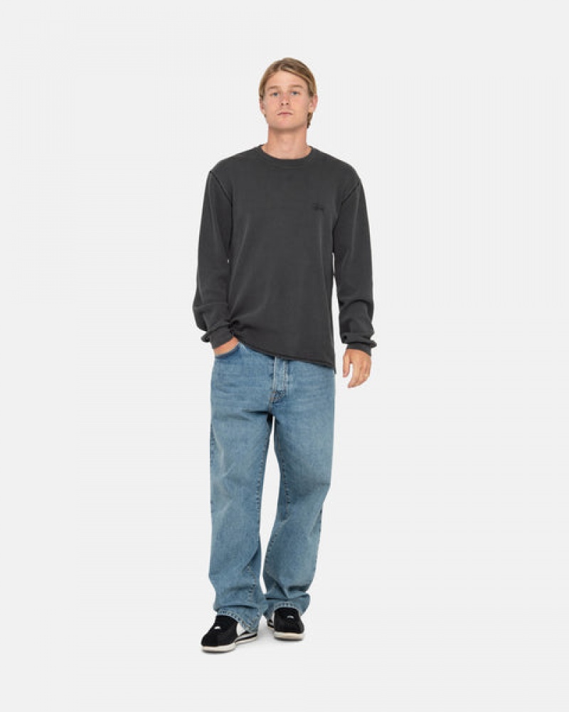 Női Stussy Basic Stock Ls Thermal Felsők Fekete Magyarország | XFT-2404